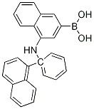 B-[4-(1-萘基苯基氨基)-1-萘基]硼酸, 1238872-57-5, 结构式