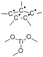 三甲氧基(五甲基环戊二烯)钛,123927-75-3,结构式