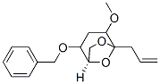 6,8-Dioxabicyclo3.2.1octane, 4-methoxy-2-(phenylmethoxy)-5-(2-propenyl)-, 1R-(exo,exo)- Struktur