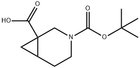 3-(tert-butoxycarbonyl)-3-azabicyclo[4.1.0]heptane-1-carboxylic acid,1239421-67-0,结构式
