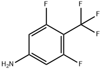 4-氨基-2,6-二氟三氟甲苯, 123950-44-7, 结构式