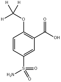 5-SulfaMoyl-o-anisic Acid-d3 化学構造式