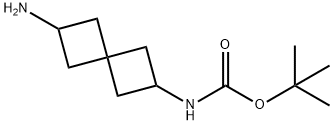Carbamic acid, N-(6-aminospiro[3.3]hept-2-yl)-, 1,1-dimethylethyl ester Structure