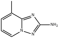 8-メチル-[1,2,4]トリアゾロ[1,5-A]ピリジン-2-イルアミン 化学構造式