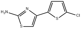 4-(5-氯-2-噻吩)-1,3-噻唑-2-胺 结构式