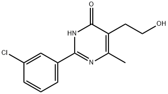2-(3-Chlorophenyl)-5-(2-hydroxyethyl)-6-methylpyrimidin-4(3H)-one Structure