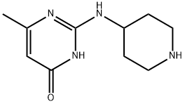 6-甲基-2-(哌啶-4-氨基)-3H-嘧啶-4-酮, 1239782-96-7, 结构式