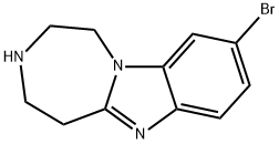 1H-[1,4]Diazepino[1,7-a]benziMidazole, 9-broMo-2,3,4,5-tetrahydro- Structure