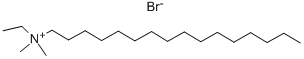 十六烷基二甲基乙基溴化铵,124-03-8,结构式