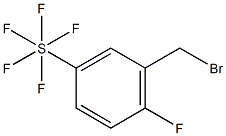 2-Fluoro-5-(pentafluorosulfur)benzylbromide Structure