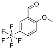 2-甲氧基-5-(五氟-Λ6-硫烷基)苯甲醛, 1240256-83-0, 结构式