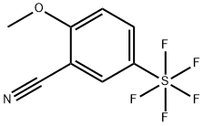 2-Methoxy-5-(pentafluorosulfur)benzonitrile Struktur