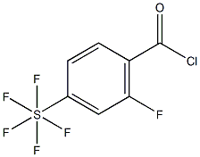 2-Fluoro-4-(pentafluorosulfur)benzoylchloride 结构式