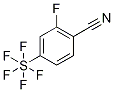 2-Fluoro-4-(pentafluorosulfur)benzonitrile 化学構造式