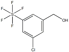 3-Chloro-5-(pentafluorosulfur)benzylalcohol Struktur