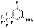 3-Fluoro-5-(pentafluorosulfur)aniline 结构式