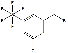 3-Chloro-5-(pentafluorosulphur)benzylbromide Struktur