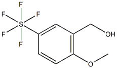 2-Methoxy-5-(pentafluorosulfur)benzylalcohol Struktur