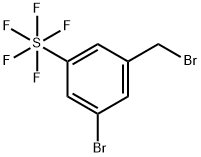 3-Bromo-5-(pentafluorosulfur)benzyl bromide Struktur