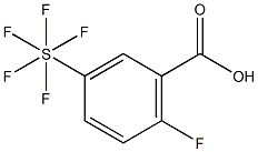 2-Fluoro-5-(pentafluorosulfur)benzoicacid Struktur