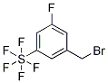 (3-(溴甲基)-5-氟苯基)五氟-Λ6-硫烷, 1240257-20-8, 结构式