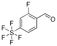 2-Fluoro-4-(pentafluorosulfur)benzaldehyde 化学構造式