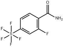 2-Fluoro-4-(pentafluorosulfur)benzamide Struktur