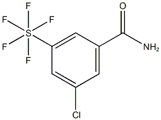 3-Chloro-5-(pentafluorosulfur)benzamide 结构式