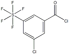 3-Chloro-5-(pentafluorosulfur)benzoyl chloride,1240257-81-1,结构式