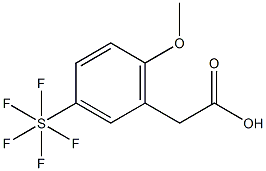 2-(2-甲氧基-5-(五氟-Λ6-硫烷基)苯基)乙酸, 1240257-85-5, 结构式