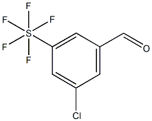 3-氯-5-(五氟-Λ6-硫烷基)苯甲醛,1240257-88-8,结构式