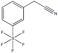 3-(Pentafluorosulfur)phenylacetonitrile 结构式