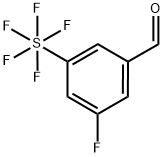 3-Fluoro-5-(pentafluorosulfur)benzaldehyde 结构式