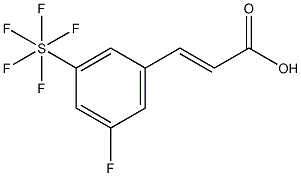 3-Fluoro-5-(pentafluorosulfur)cinnamic acid Struktur