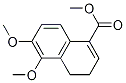 Methyl 5,6-diMethoxy-3,4-dihydronaphthalene-1-carboxylate Structure