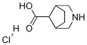 3-Azabicyclo[3.2.1]octane-8-carboxylic acid hydrochloride Struktur