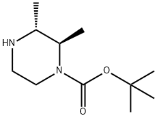 (2R,3R)-2,3-DiMethyl-1-piperazinecarboxylic Acid 1,1-DiMethylethyl Ester,1240583-15-6,结构式