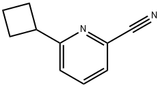 6-cyclobutylpicolinonitrile 结构式