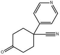 4-OXO-1-(4-PYRIDINYL)CYCLOHEXANECARBONITRILE Structure