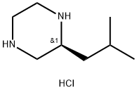 S-2-ISOBUTYL-PIPERAZINE-2HCl 结构式