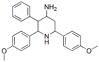 2,6-Bis(4-methoxyphenyl)-3-phenyl-4-piperidinamine Structure