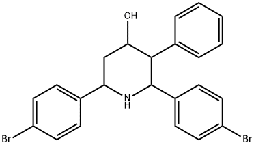 2,6-Bis(4-bromophenyl)-3-phenyl-4-piperidinamine Structure