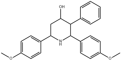 2,6-Bis(4-methoxyphenyl)-3-phenyl-4-piperidinamine 结构式