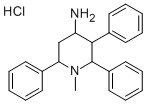 1-Methyl-2,3,6-triphenyl-4-piperidinamine hydrochloride Structure