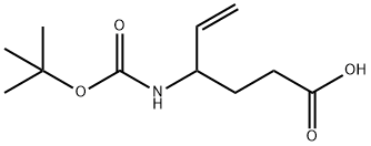5-Hexenoic acid, 4-[[(1,1-diMethylethoxy)carbonyl]aMino]- Structure