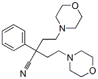 2-(2-Morpholinoethyl)-2-phenyl-4-morpholinobutanenitrile Struktur