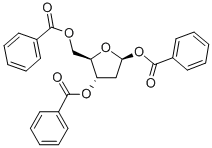 1,3,5-三-O-苯甲酰基-2-脱氧-2-氟-ALPHA-D-阿拉伯呋喃糖 结构式