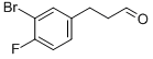 3-(3-BROMO-4-FLUORO-PHENYL)-PROPIONALDEHYDE Structure