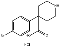 4-(4-BroMophenyl)piperidin-4-carboxylic acid HCl Struktur