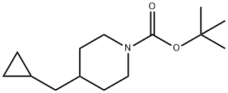 tert-butyl 4-(cyclopropylMethyl)piperidin-1-carboxylate Struktur